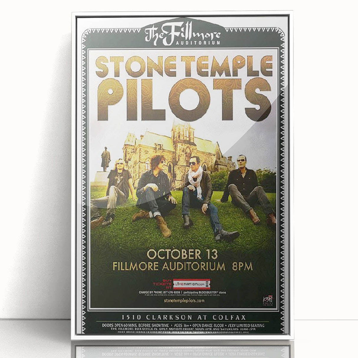 Stone Temple Pilots Fillmore Auditorium Poster – Vintage Rock Art