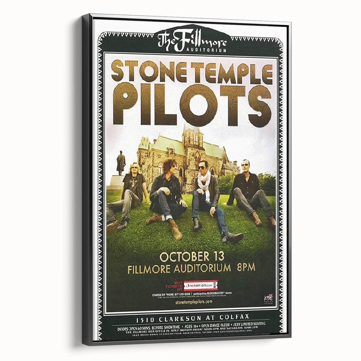 Stone Temple Pilots Fillmore Auditorium Poster – Vintage Rock Art