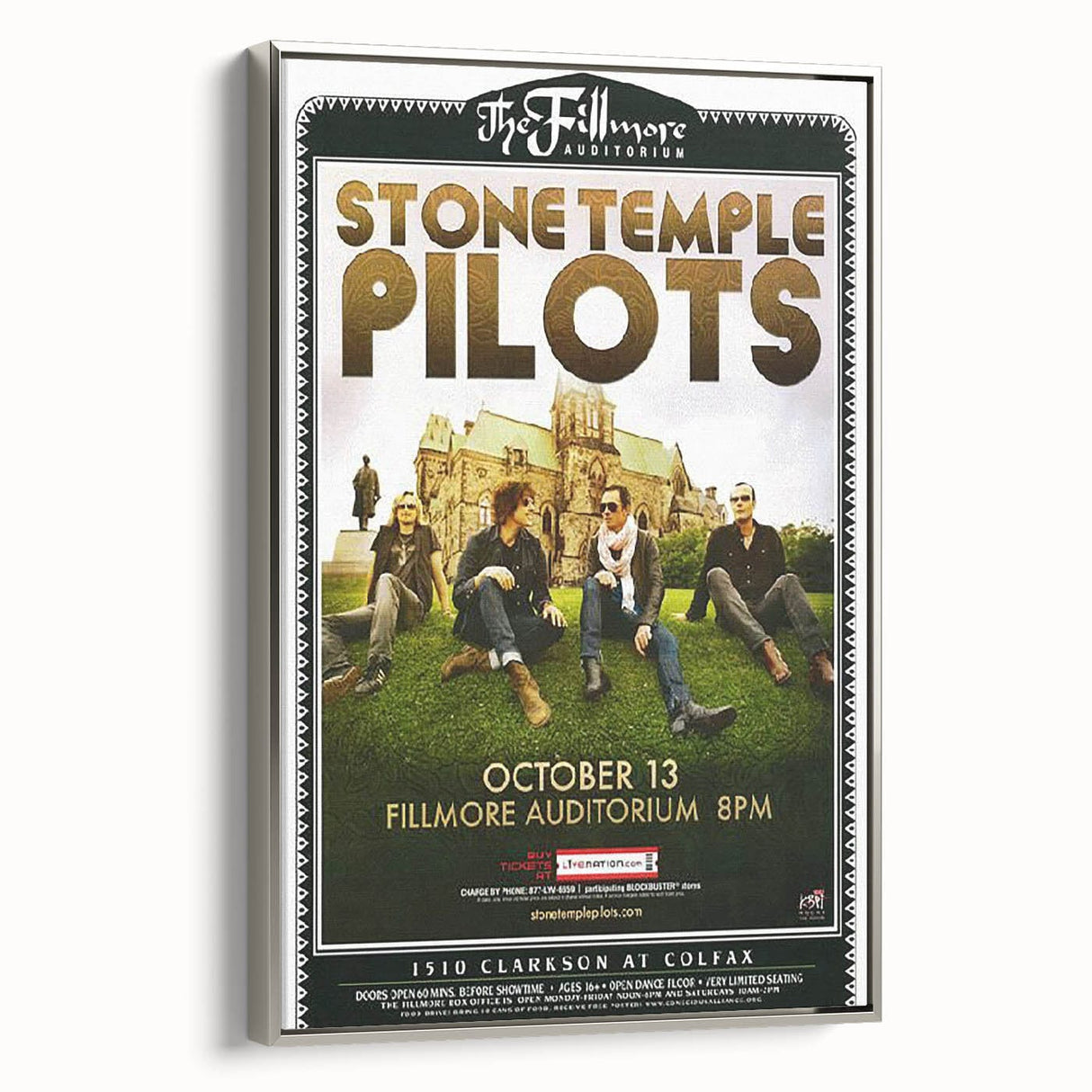 Stone Temple Pilots Fillmore Auditorium Poster – Vintage Rock Art