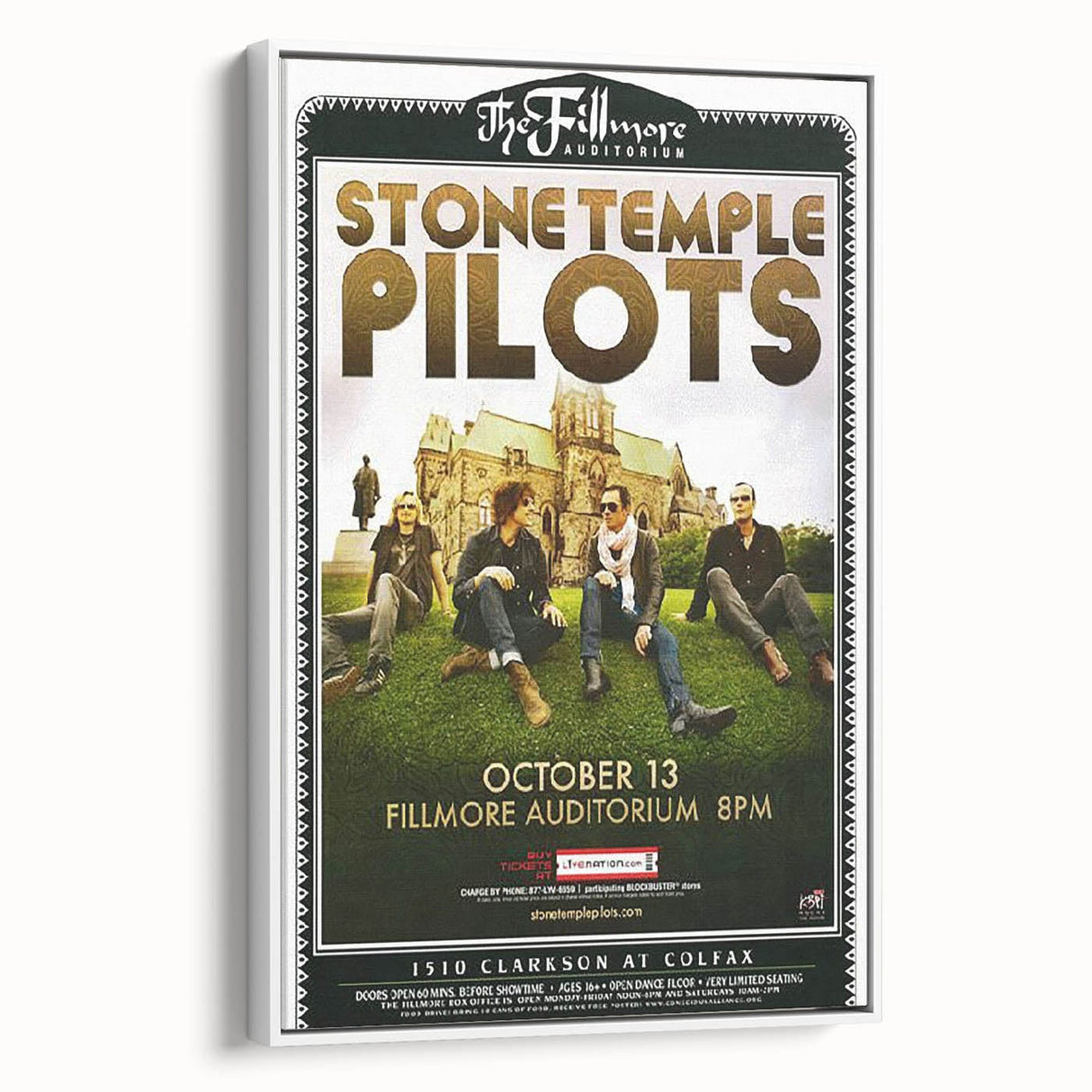 Stone Temple Pilots Fillmore Auditorium Poster – Vintage Rock Art