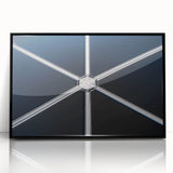 Symmetry in Motion – Dynamic Aerial Abstract Urban Wall Art