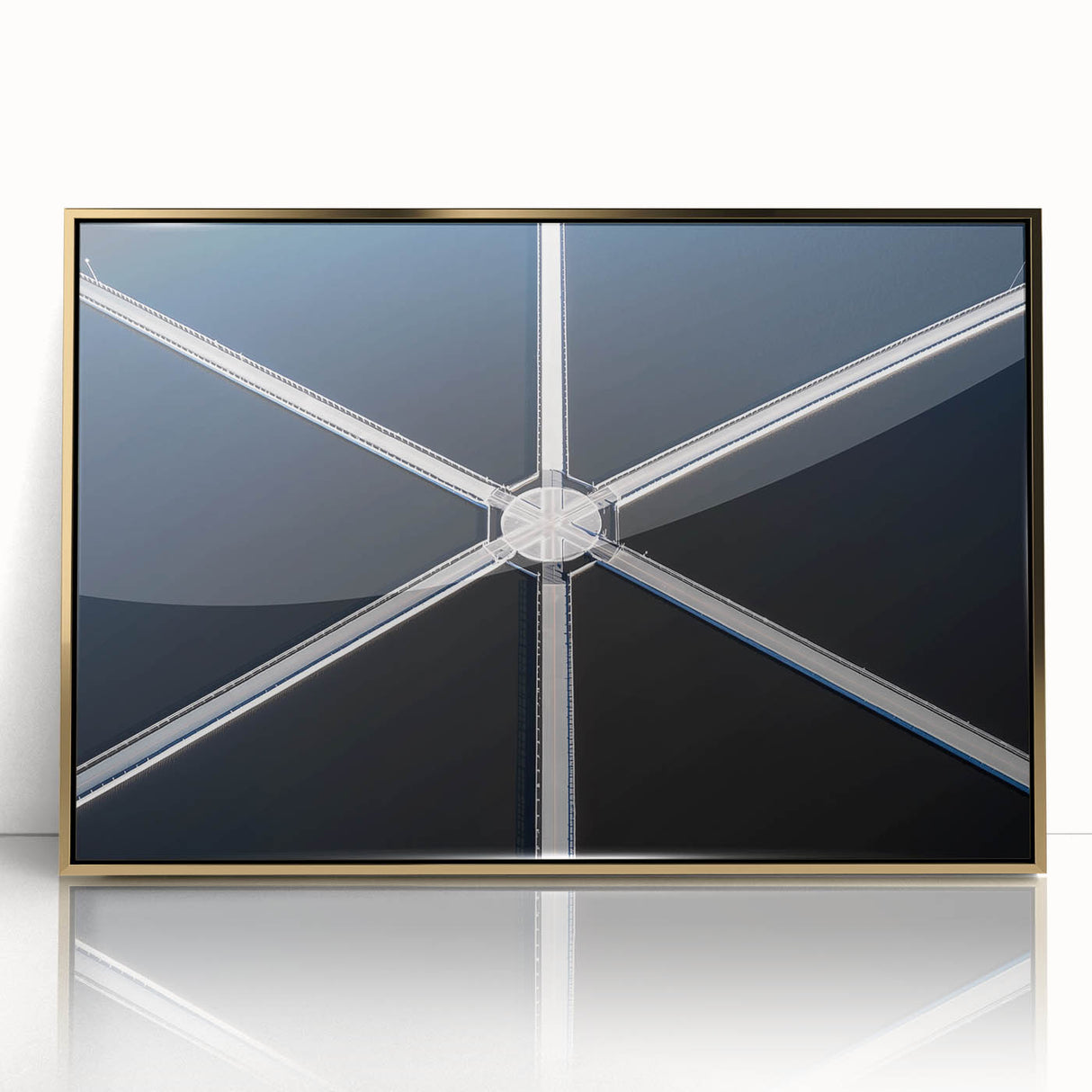 Symmetry in Motion – Dynamic Aerial Abstract Urban Wall Art