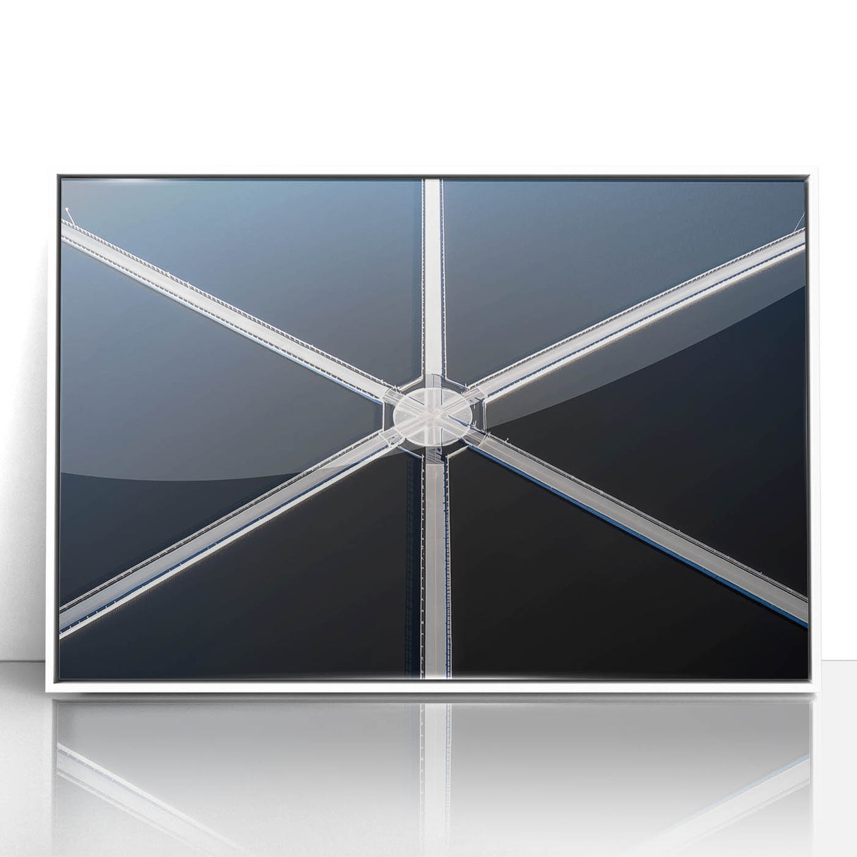 Symmetry in Motion – Dynamic Aerial Abstract Urban Wall Art