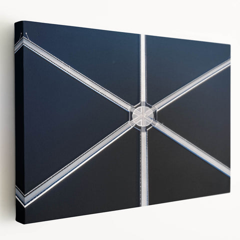Symmetry in Motion – Dynamic Aerial Abstract Urban Wall Art