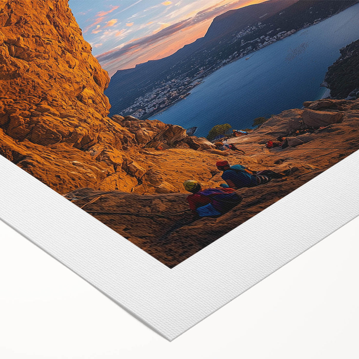 Vibrant rolled canvas showcasing a stunning landscape with intricate cave formations and rich earth tones, ideal for home decor or art collectors. Perfectly packaged for safe delivery.