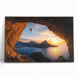 Stretched canvas artwork of vibrant landscapes and caves, showcasing earthy tones and intricate details, perfect for enhancing home decor. Ideal for art lovers seeking unique wall art.