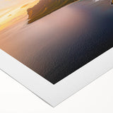 Stunning rolled canvas art depicting a breathtaking landscape of rugged cliffs and serene ocean waves, showcasing vibrant colors and intricate details, perfect for home decor.