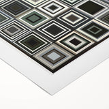 Black and Gray Geometric Wall Art – Modern Abstract Canvas