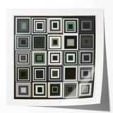 Black and Gray Geometric Wall Art – Modern Abstract Canvas