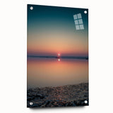 Serene Sunset Office Wall Art - Tranquil Corporate Canvas Print