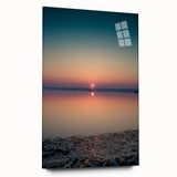 Serene Sunset Office Wall Art - Tranquil Corporate Canvas Print