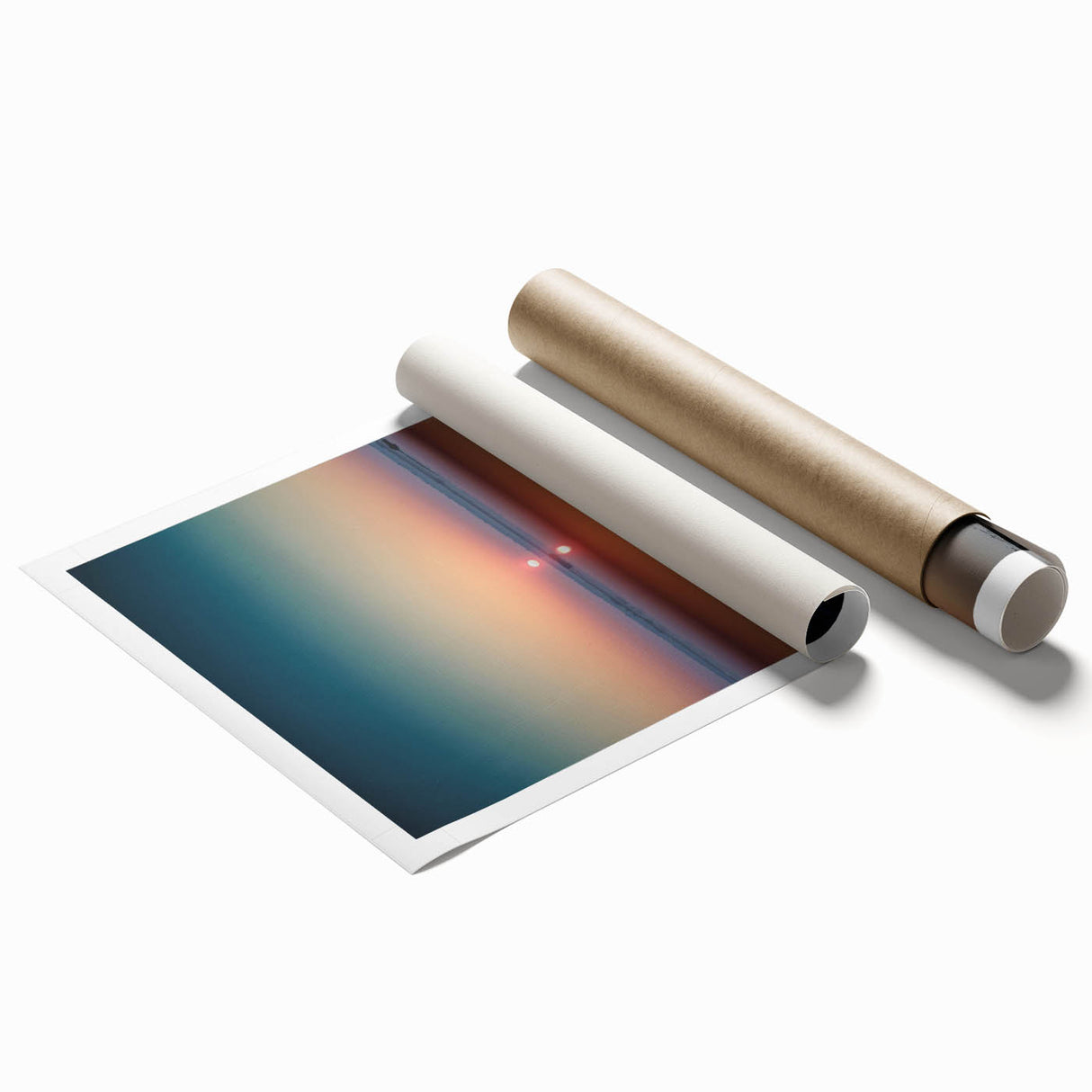 Serene Sunset Office Wall Art - Tranquil Corporate Canvas Print