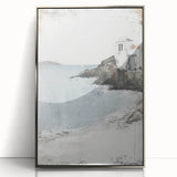 Framed abstract architecture wall art in silver acrylic, showcasing geometric designs and modern aesthetics, perfect for contemporary interior decor.