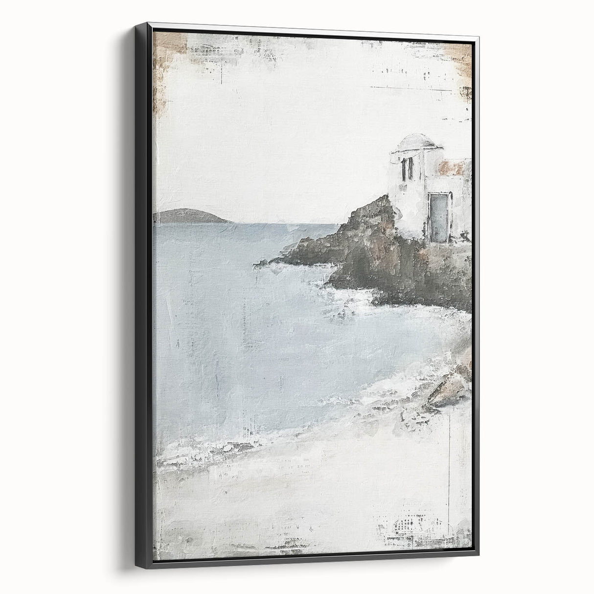 Abstract architecture wall art in a black frame, showcasing geometric patterns and modern design elements, set against a neutral background to enhance visual appeal. This piece brings a contemporary touch to any space, perfect for art enthusiasts seeking unique decor.