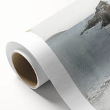 Abstract architectural wall art printed on rolled canvas, showcasing vibrant geometric shapes in bold colors, perfect for modern decor. Packaged securely in a cardboard tube for safe delivery.