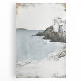 Abstract architectural wall art design on stretched canvas, showcasing dynamic shapes and neutral tones, perfect for modern home decor and artistic interiors.