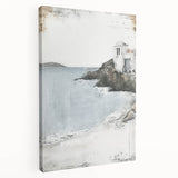 Abstract architecture wall art on stretched canvas showcasing geometric patterns in vibrant colors, perfect for modern home decor. Side view highlights the canvas depth and texture, enhancing artistic appeal.