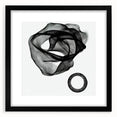 Abstract geometric frame in matte black, showcasing a modern design ideal for contemporary decor. Perfect for displaying artwork or photographs, it adds a stylish touch to any space.