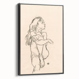 Minimalist Art Deco Wall Art - Expressive Female Figure Sketch Print