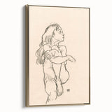 Minimalist Art Deco Wall Art - Expressive Female Figure Sketch Print