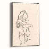 Minimalist Art Deco Wall Art - Expressive Female Figure Sketch Print