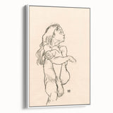 Minimalist Art Deco Wall Art - Expressive Female Figure Sketch Print