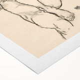 Minimalist Art Deco Wall Art - Expressive Female Figure Sketch Print