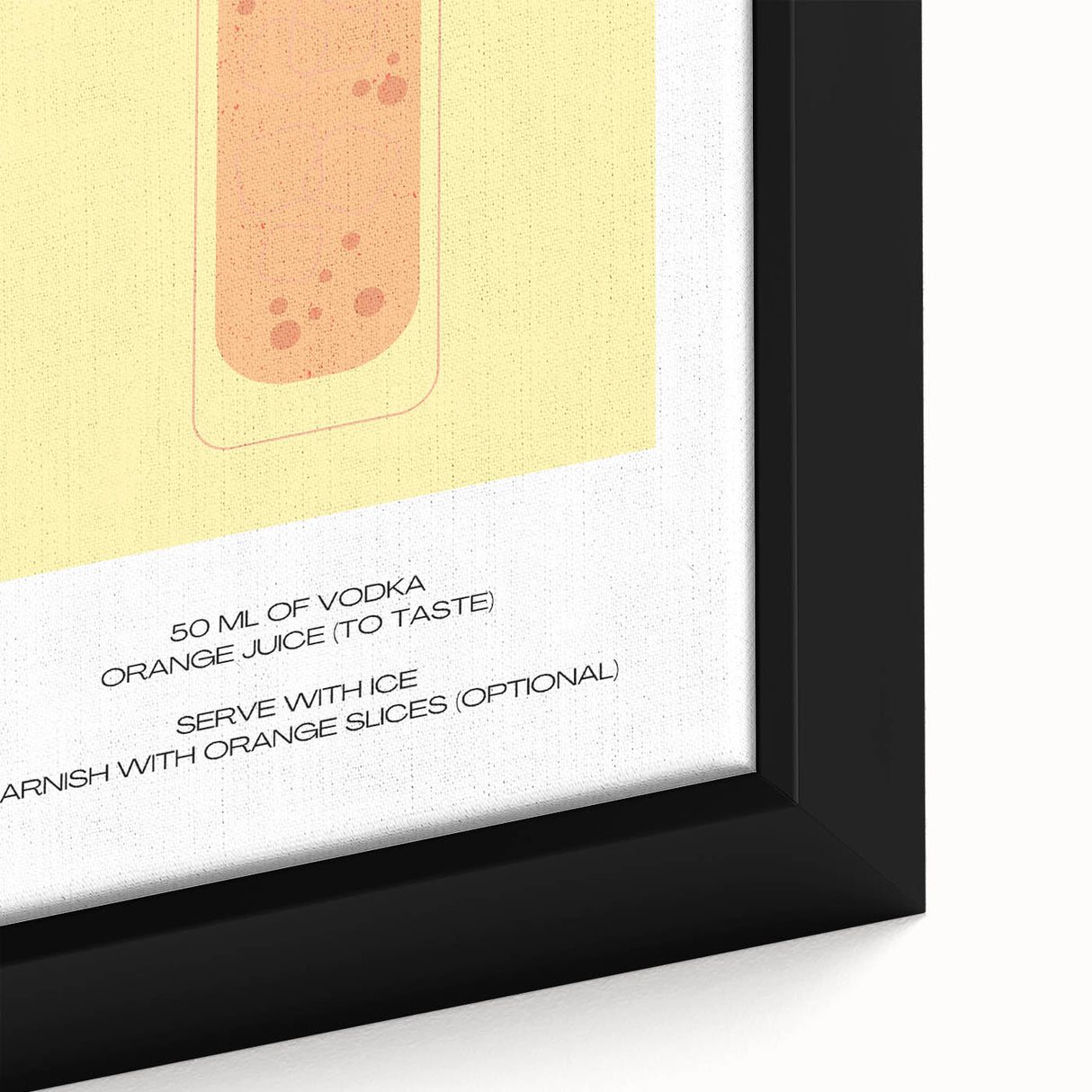 Close-up of extra large black wall art featuring colorful.