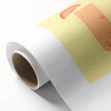 Art Deco poster featuring a stylized cocktail, in pastel pink and blue tones on rolled canvas.