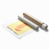 Extra large rolled print of floral art in muted earth tones, ideal for classy bathroom or large living room wall decor.