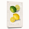 Acrylic glass print of vibrant fruit and vegetables, ideal for dining room decor.