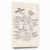 Christmas Menu – Festive Holiday Wall Art