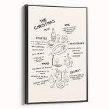 Christmas Menu – Festive Holiday Wall Art