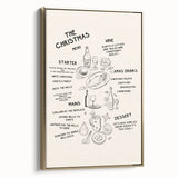 Christmas Menu – Festive Holiday Wall Art
