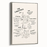 Christmas Menu – Festive Holiday Wall Art