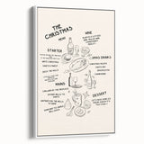 Christmas Menu – Festive Holiday Wall Art