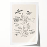 Christmas Menu – Festive Holiday Wall Art