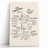 Christmas Menu – Festive Holiday Wall Art