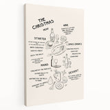 Christmas Menu – Festive Holiday Wall Art