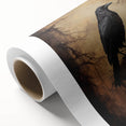 Spooky Wall Art - Gothic Raven on Haunted Landscape