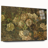 Impressionist Floral Wall Art - Monet's Bloemen Flower Print, Framed