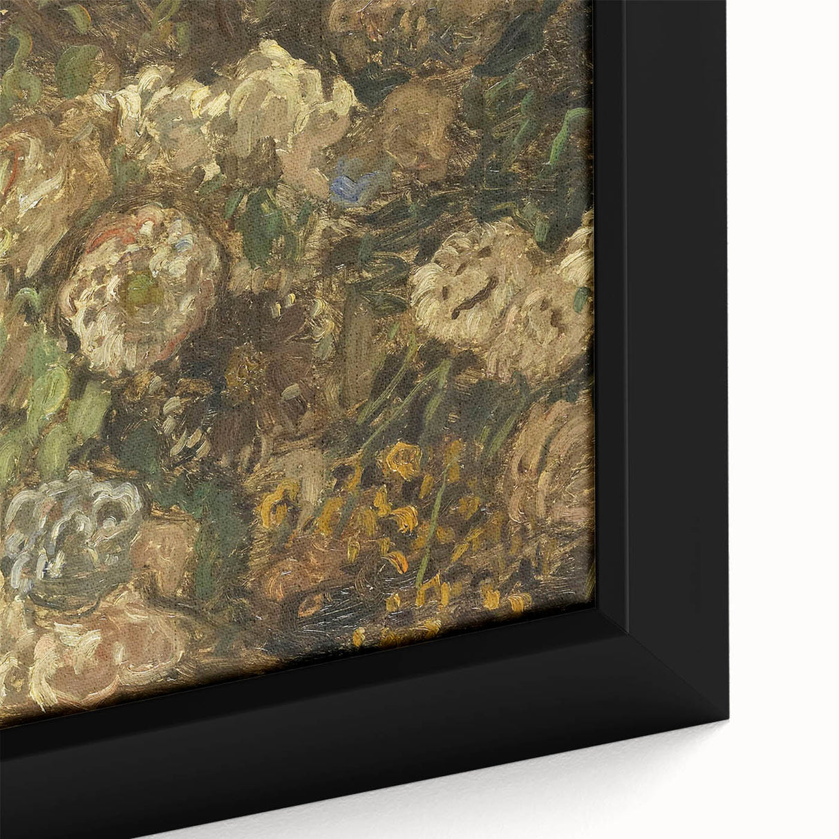 Impressionist Floral Wall Art - Monet's Bloemen Flower Print, Framed
