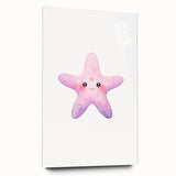Girls Room Wall Art – Cute Watercolor Starfish Nursery Print