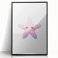 Girls Room Wall Art – Cute Watercolor Starfish Nursery Print