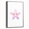Girls Room Wall Art – Cute Watercolor Starfish Nursery Print