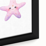 Girls Room Wall Art – Cute Watercolor Starfish Nursery Print