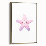 Girls Room Wall Art – Cute Watercolor Starfish Nursery Print