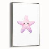 Girls Room Wall Art – Cute Watercolor Starfish Nursery Print