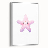 Girls Room Wall Art – Cute Watercolor Starfish Nursery Print