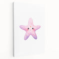 Girls Room Wall Art – Cute Watercolor Starfish Nursery Print